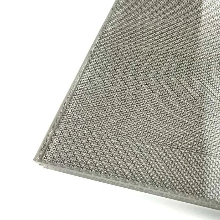 Laminated Glass Decorative Wire Mesh factory